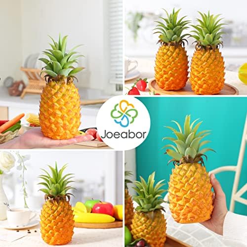 Joeabor Fake Pineapple Decor Set with Strawberries