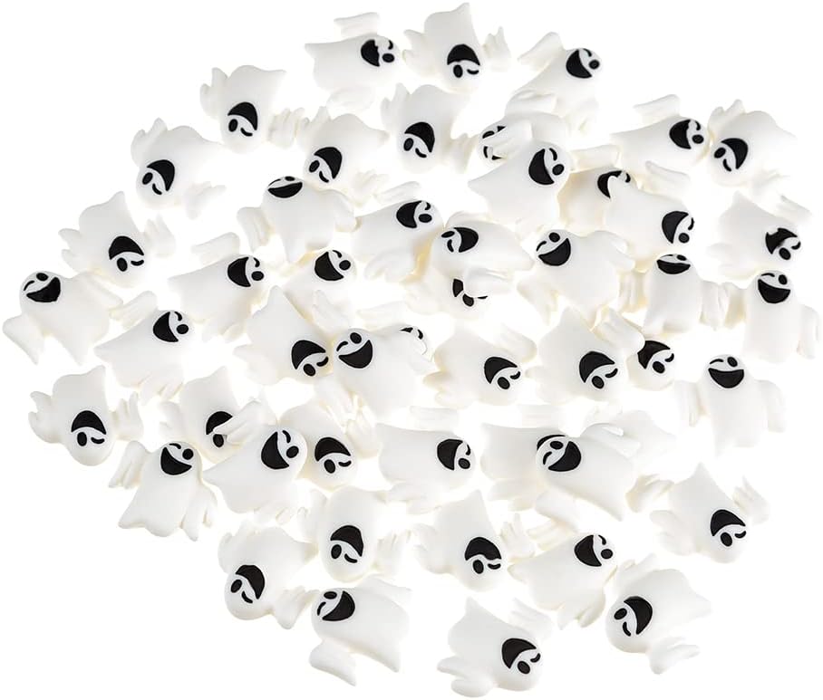 50 Piece Mini Halloween Ghost Decoration Set