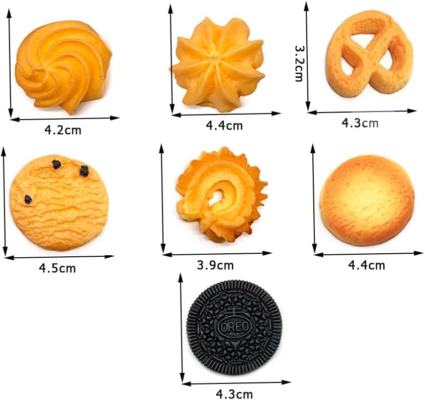 Aliotech 14PCS Artificial Biscuits for Home Decor
