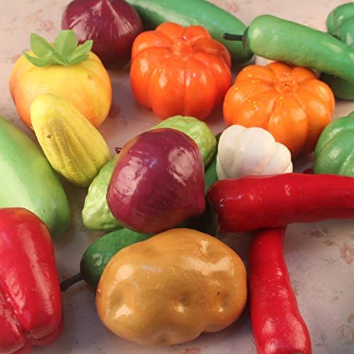 24 PCS Realistic Artificial Vegetables Decor Set