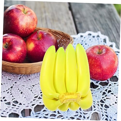 Unomor Realistic Banana Bunch Artificial Fruit Decor