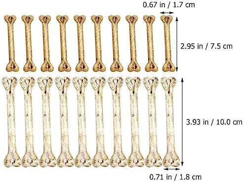 EXCEART 20pcs Mini Skeleton Bones Decoration Prop