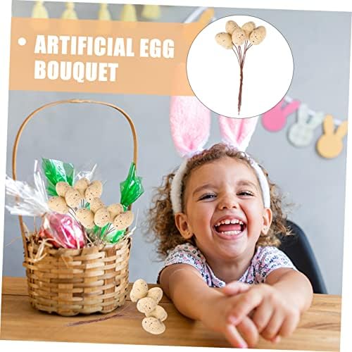 DECHOUS 6pcs Easter Egg Stems Decor Artificial Fruit Branches