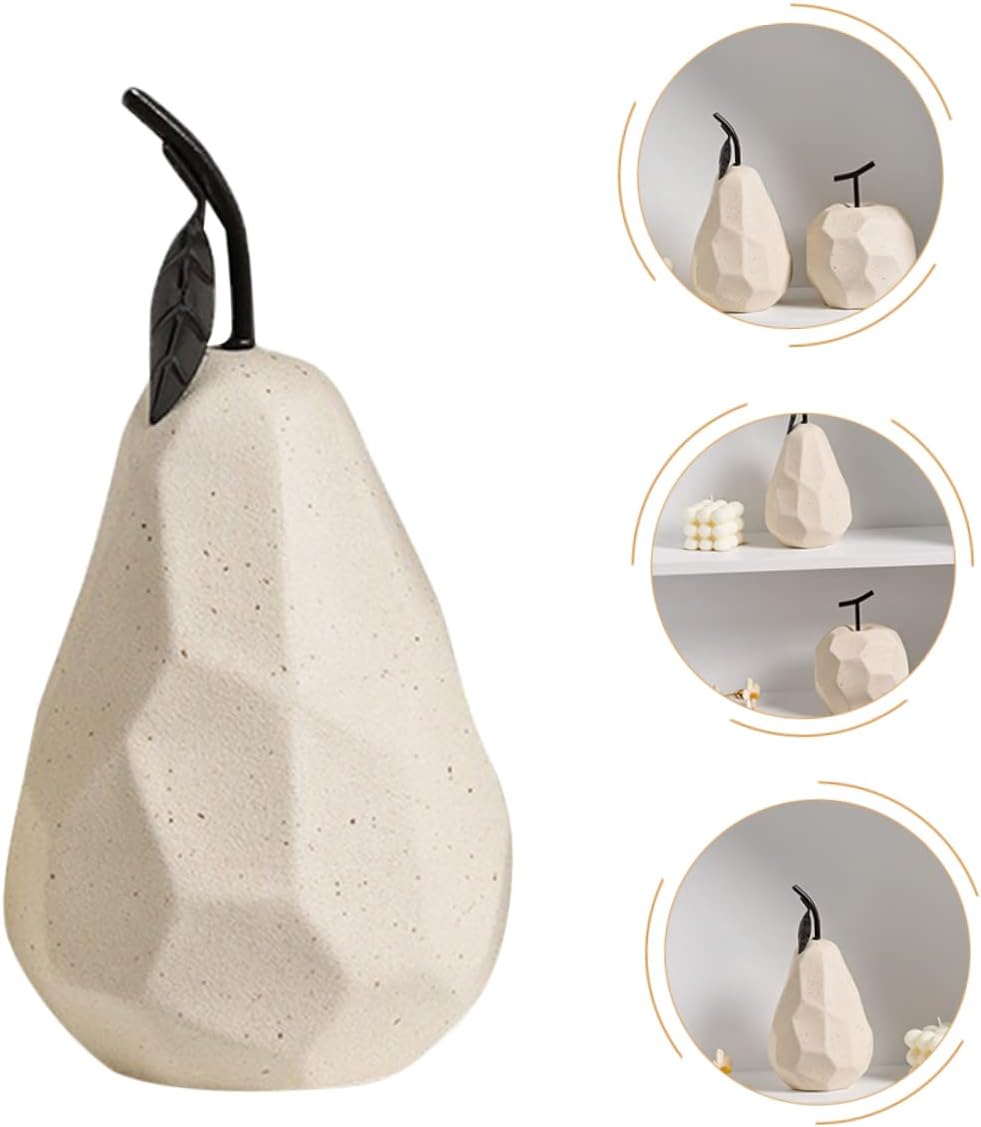 PRETYZOOM Ceramic Fruit Art Decor Sculpture Ornament