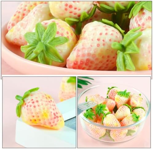 5pc Artificial Strawberry Decor for Cake and Home