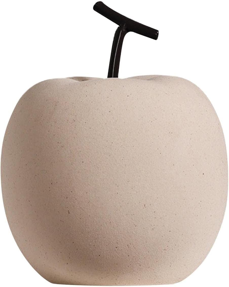Garkria Ceramic Apple Decor Figurine for Home Office