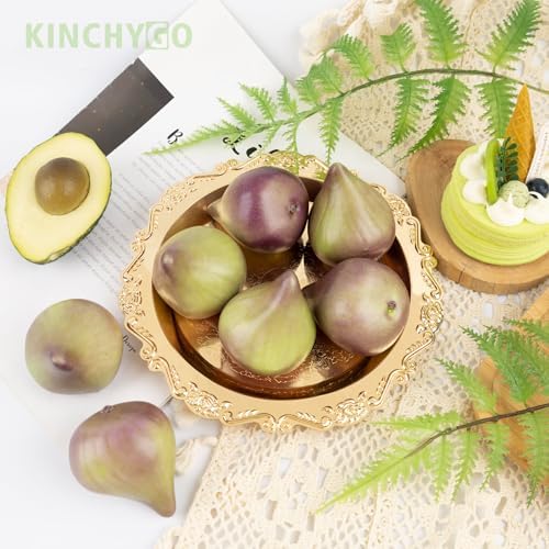 12 Pack Artificial Figs Realistic Fake Fruit Decor
