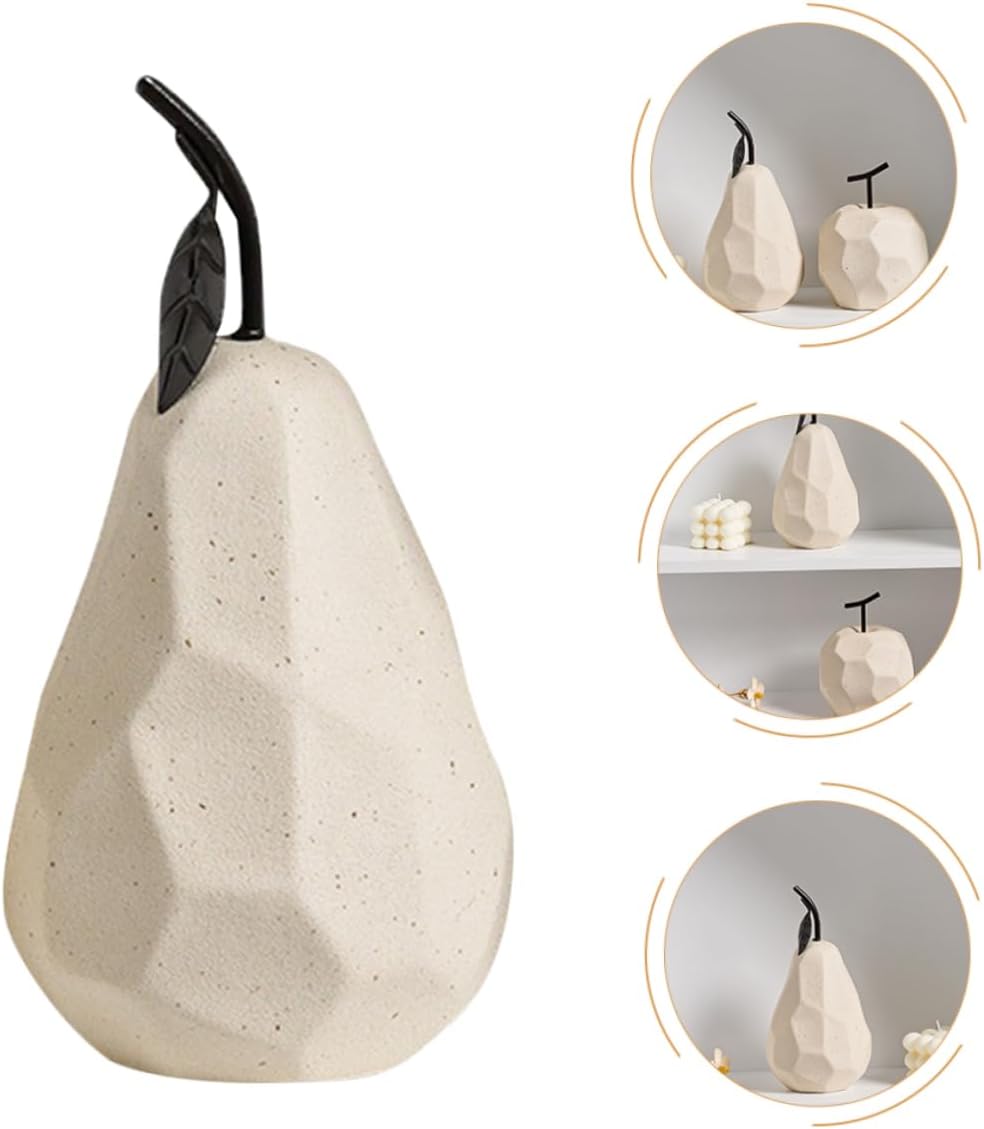 STOBAZA Ceramic Fruit Decor Pears Sculpture Desktop Ornament