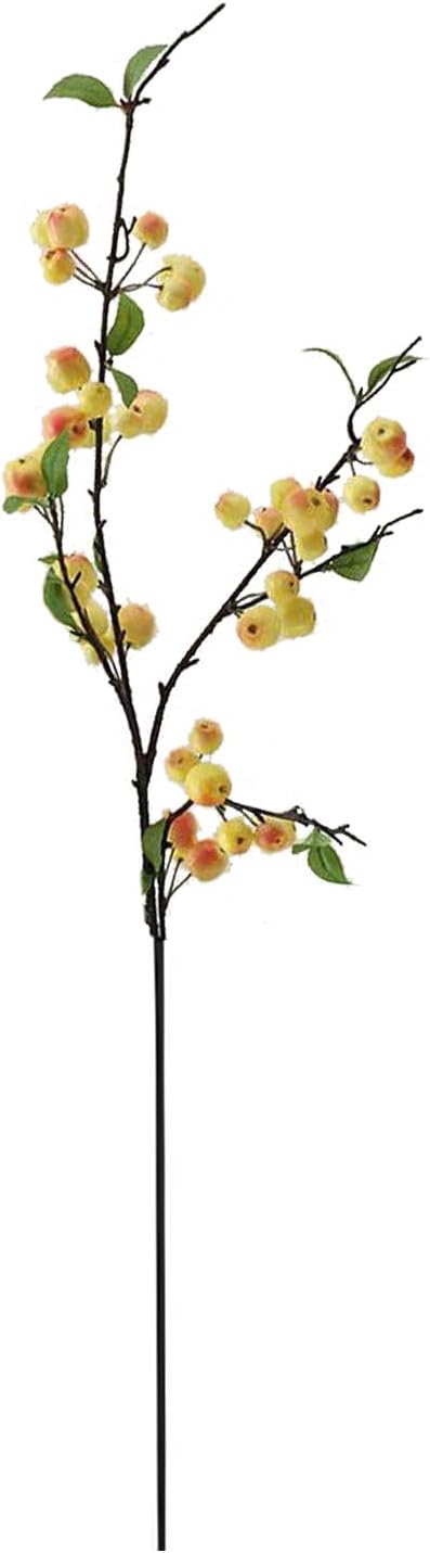 41 Inch Artificial Apples Branch Yellow