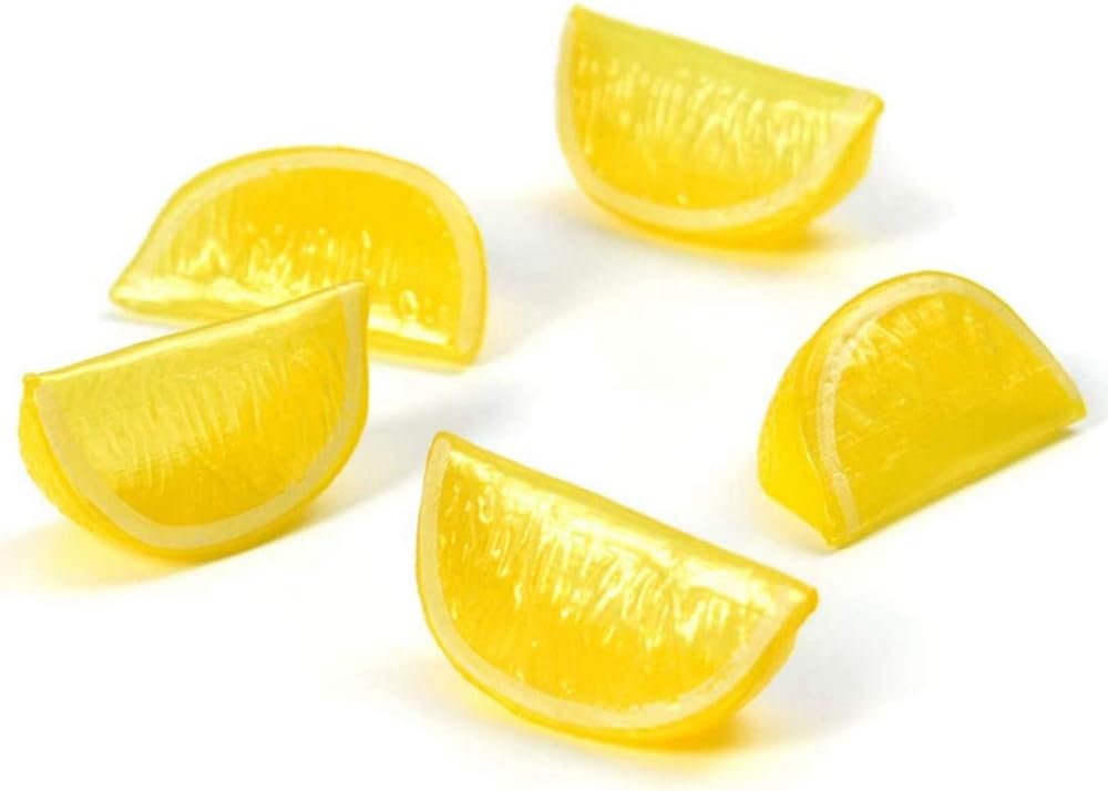 10 Pcs Artificial Lemon Slices Decorative Fake Limes