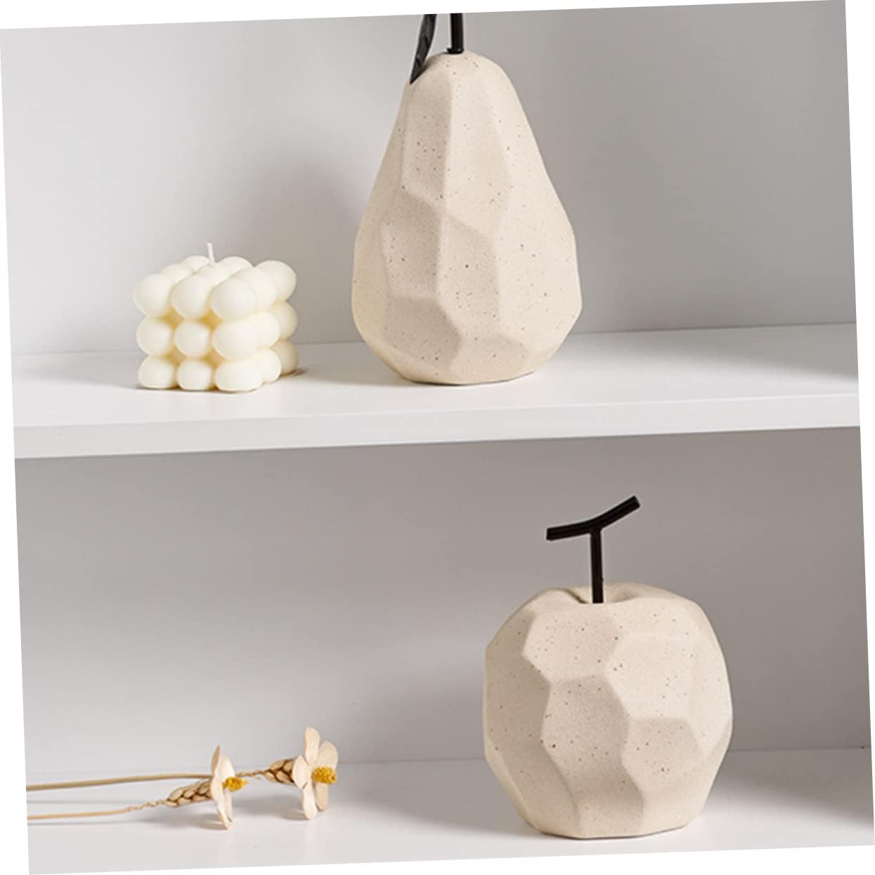 STOBAZA Ceramic Fruit Decor Pears Sculpture Desktop Ornament