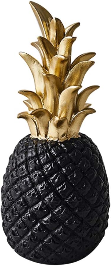 Hemoton Realistic Black Pineapple Artificial Fruit Resin Decoration