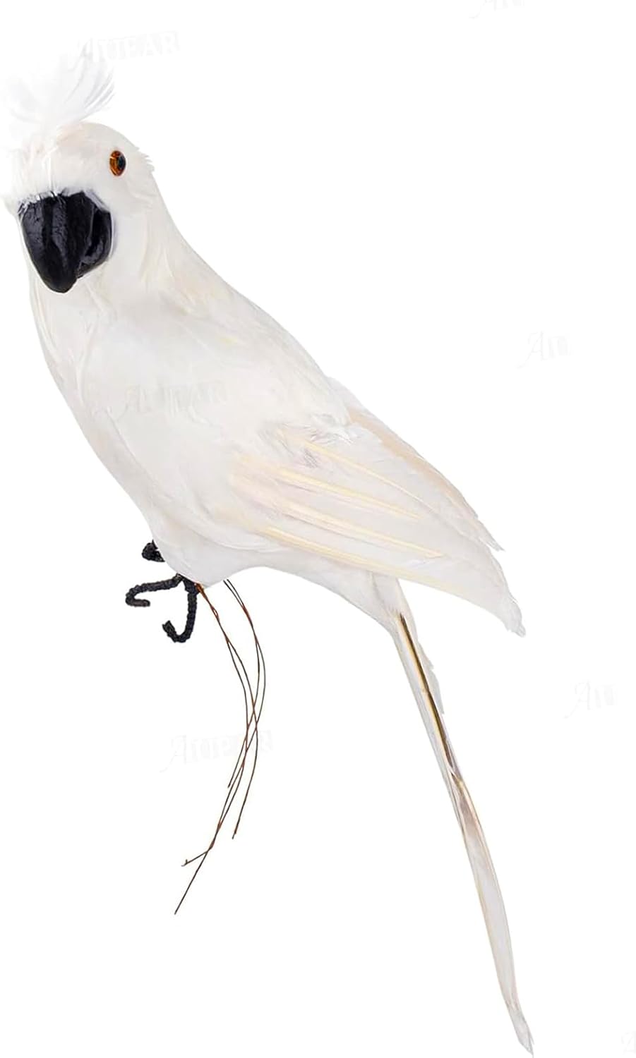 AUEAR 177 Inch White Artificial Parrot Decoration Prop