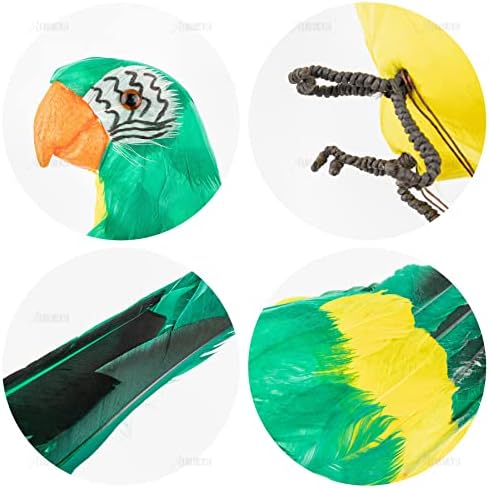 AUEAR 177 Inch Realistic Artificial Green Parrot Ornament