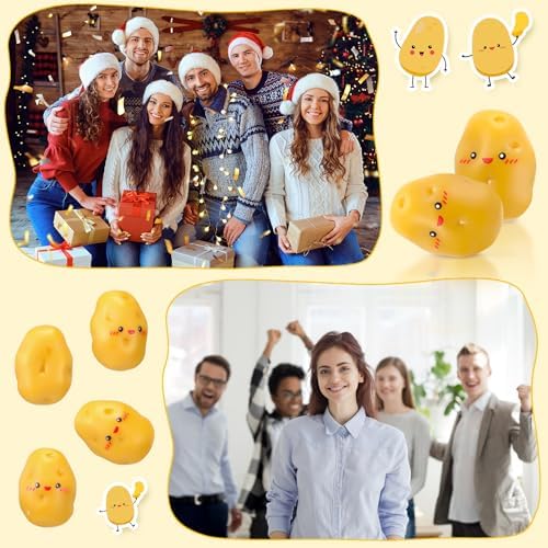 200 Pcs Positive Inspirational Mini Artificial Potato Decor
