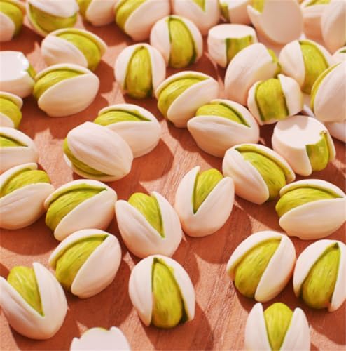 30 Pcs Resin Miniature Pistachio Nut Decor