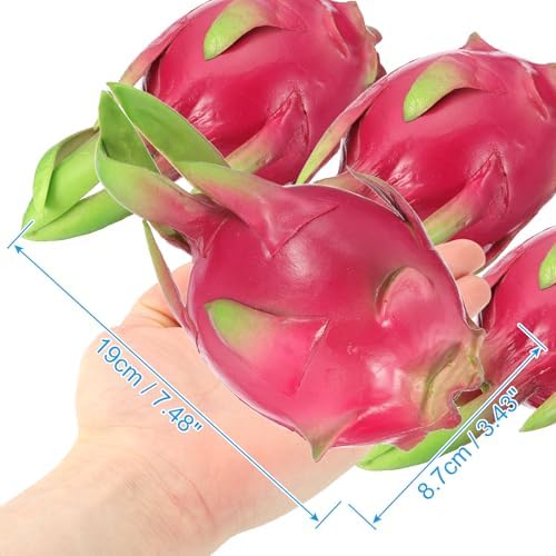 PATIKIL Artificial Pitaya 1 Pcs Decorative Fruit Model