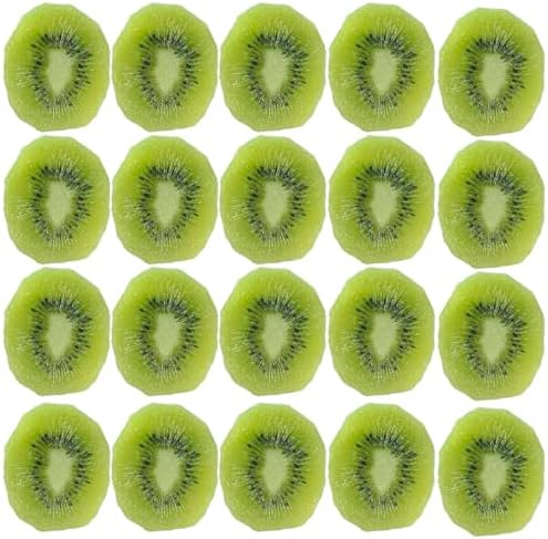 Realistic Artificial Kiwi Strawberry Banana Fruit Slices Decor