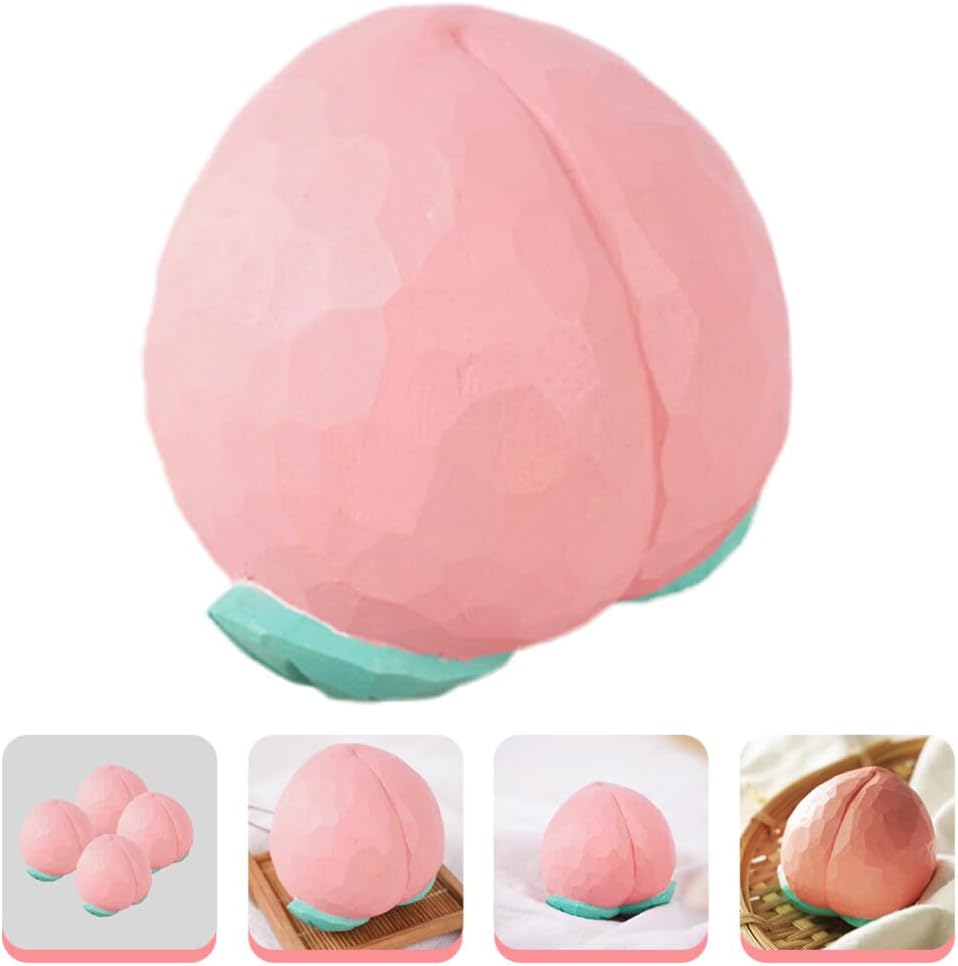 Jojofuny Artificial Peach Wooden Decor Figurine