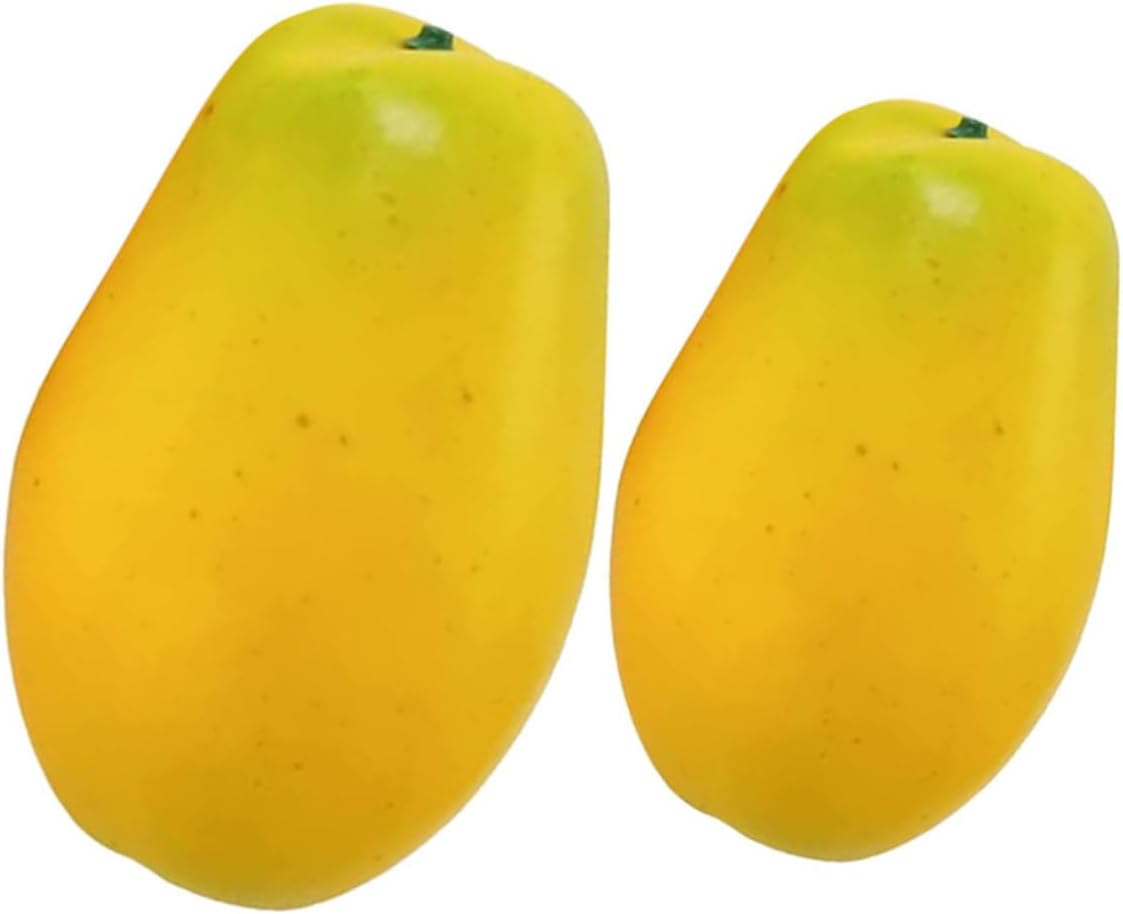 2pcs Artificial Pawpaw Decor for Home and Photography