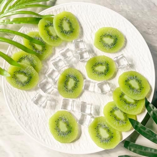Realistic Artificial Kiwi Strawberry Banana Fruit Slices Decor