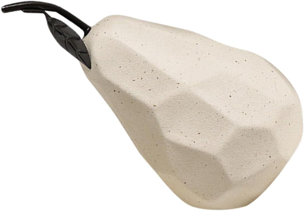 PRETYZOOM Unique Ceramic Pear Desktop Decor