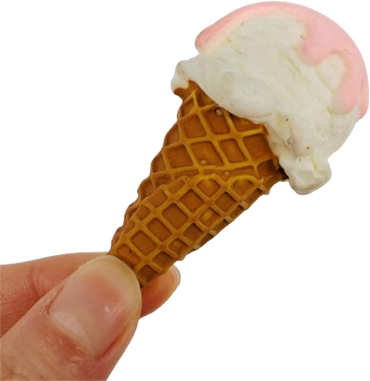 LOGOFUN 2Pcs Ice Cream Cone Props Realistic Fake Dessert Display