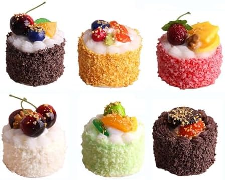 6PCS Artificial Cakes for Decor and Photography