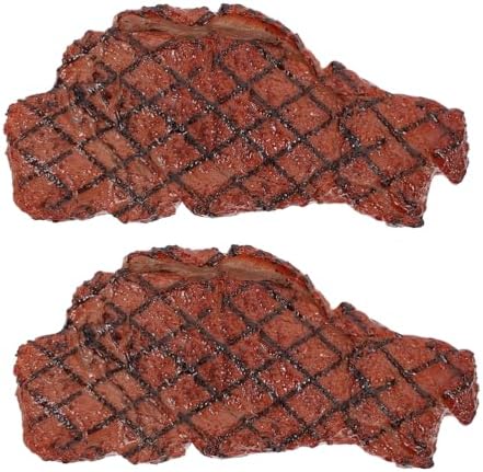 Artificial Fake Steak 2Pcs Realistic Simulation Food Model
