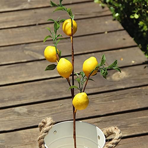 POTRUWE 6PCS Artificial Lemon Branches for Vase