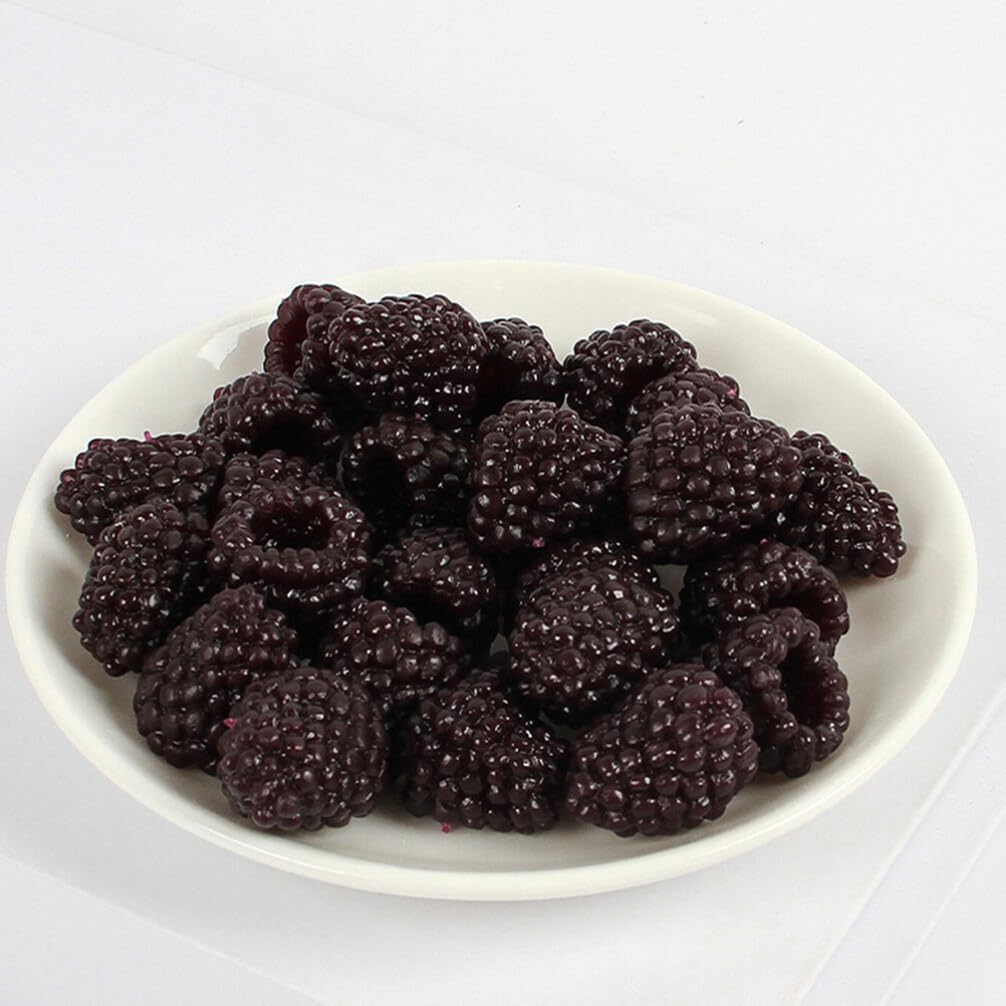 Alasum 18PCS Artificial Black Raspberry Models