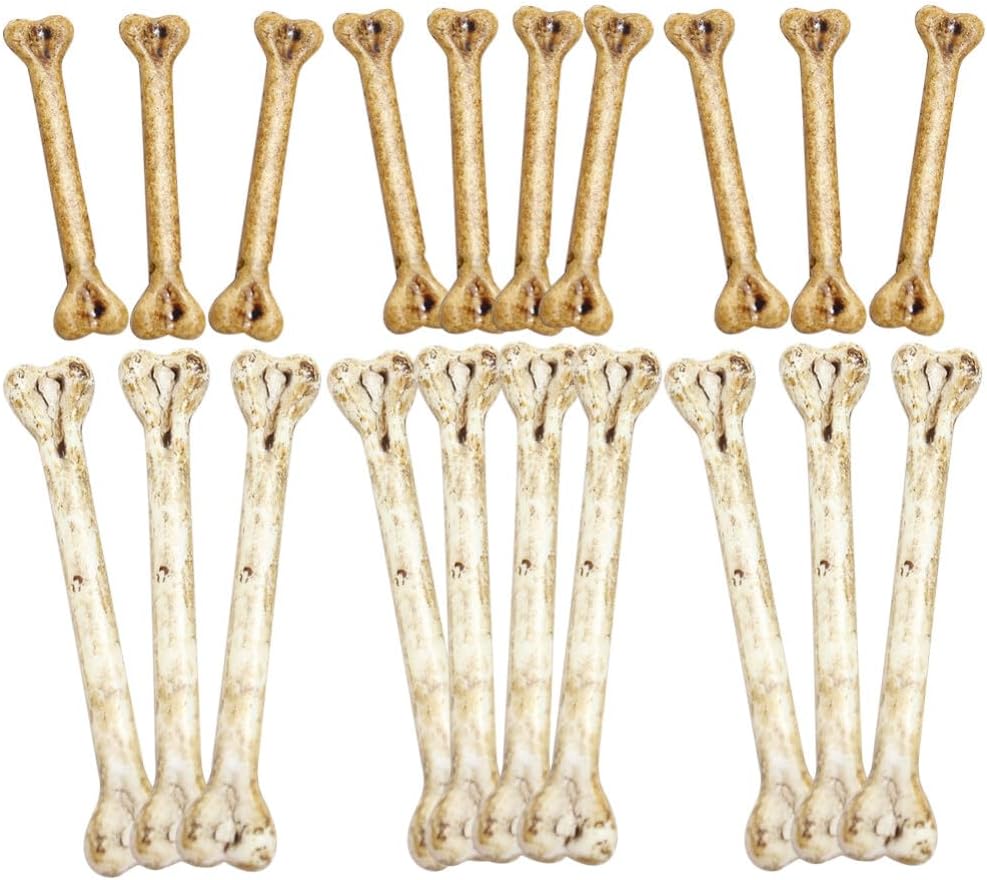 EXCEART 20pcs Mini Skeleton Bones Decoration Prop