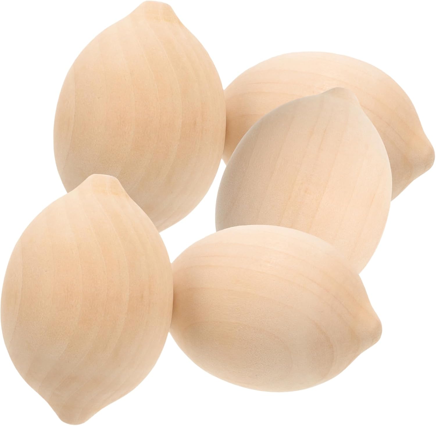 LIFKOME Wooden Lemon Embryo Toys 5pcs Set