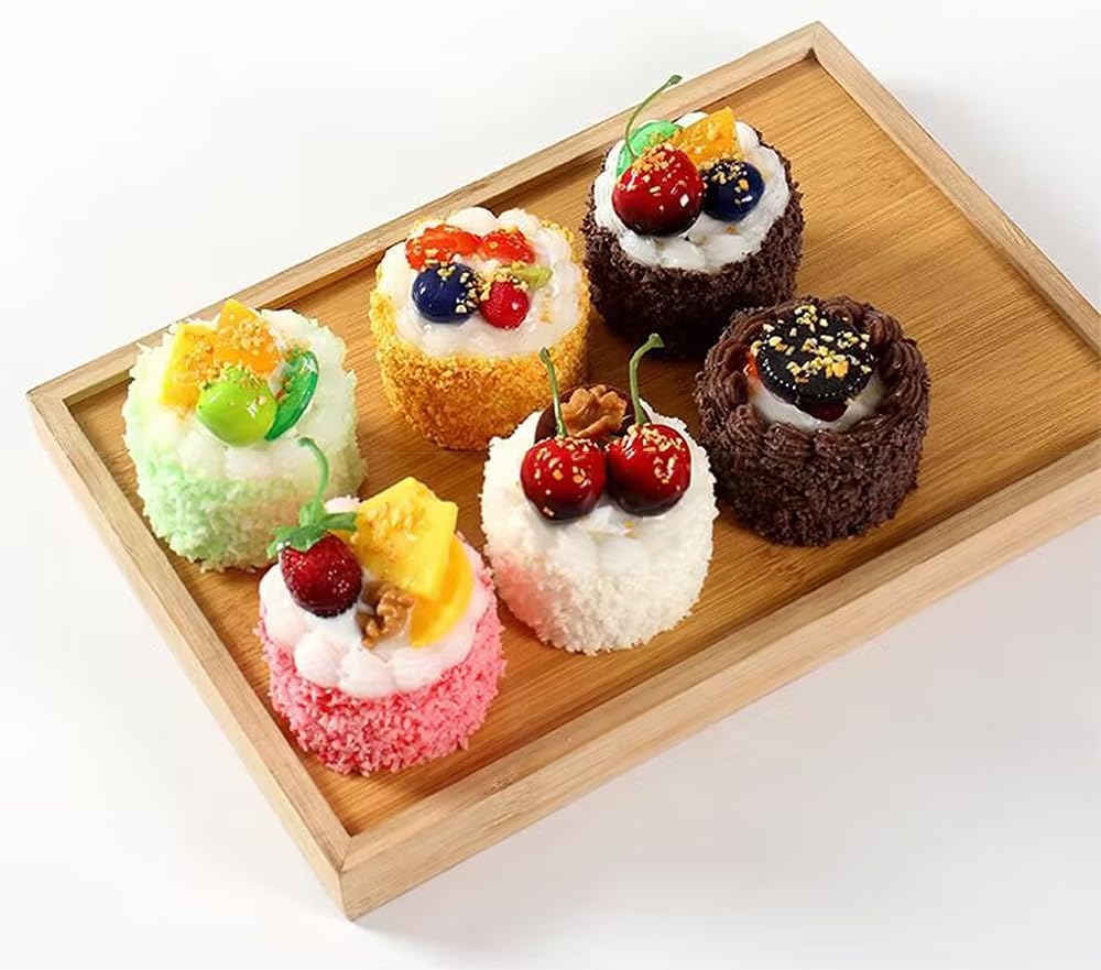 6PCS Artificial Cakes for Decor and Photography