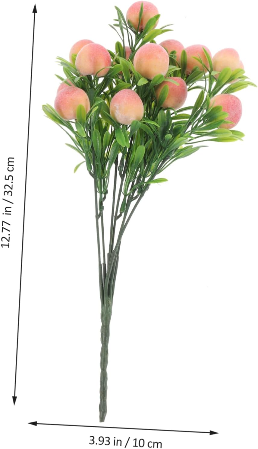 VOSAREA Artificial Peach Tree Branches Lifelike Decor