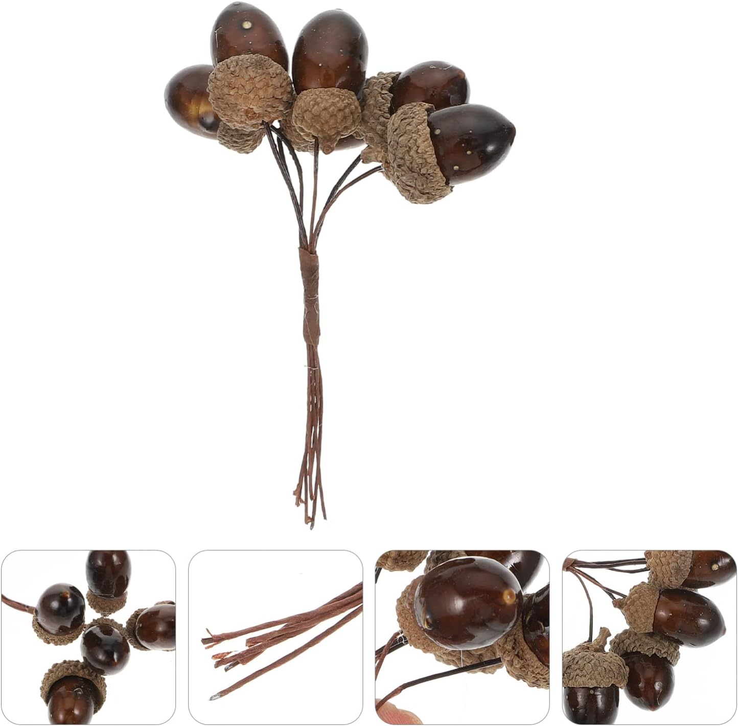 Kisangel 3Pcs Artificial Acorn Wreath Decor