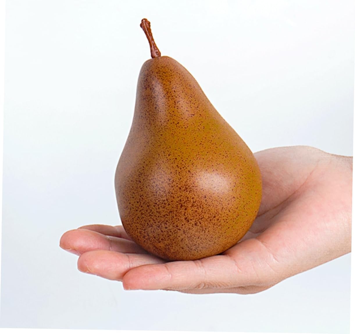 Cabilock 2Pcs Faux Pears Realistic Artificial Fruit Decor