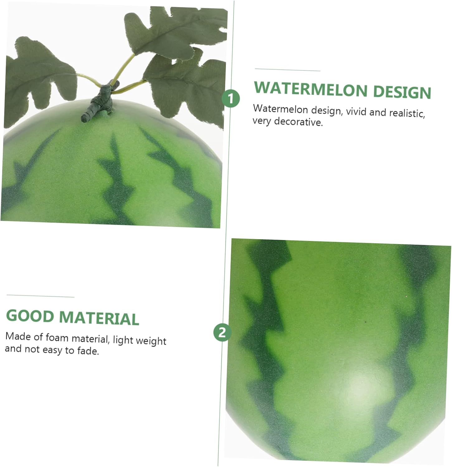 Artificial Watermelon Decor for Home and Photography