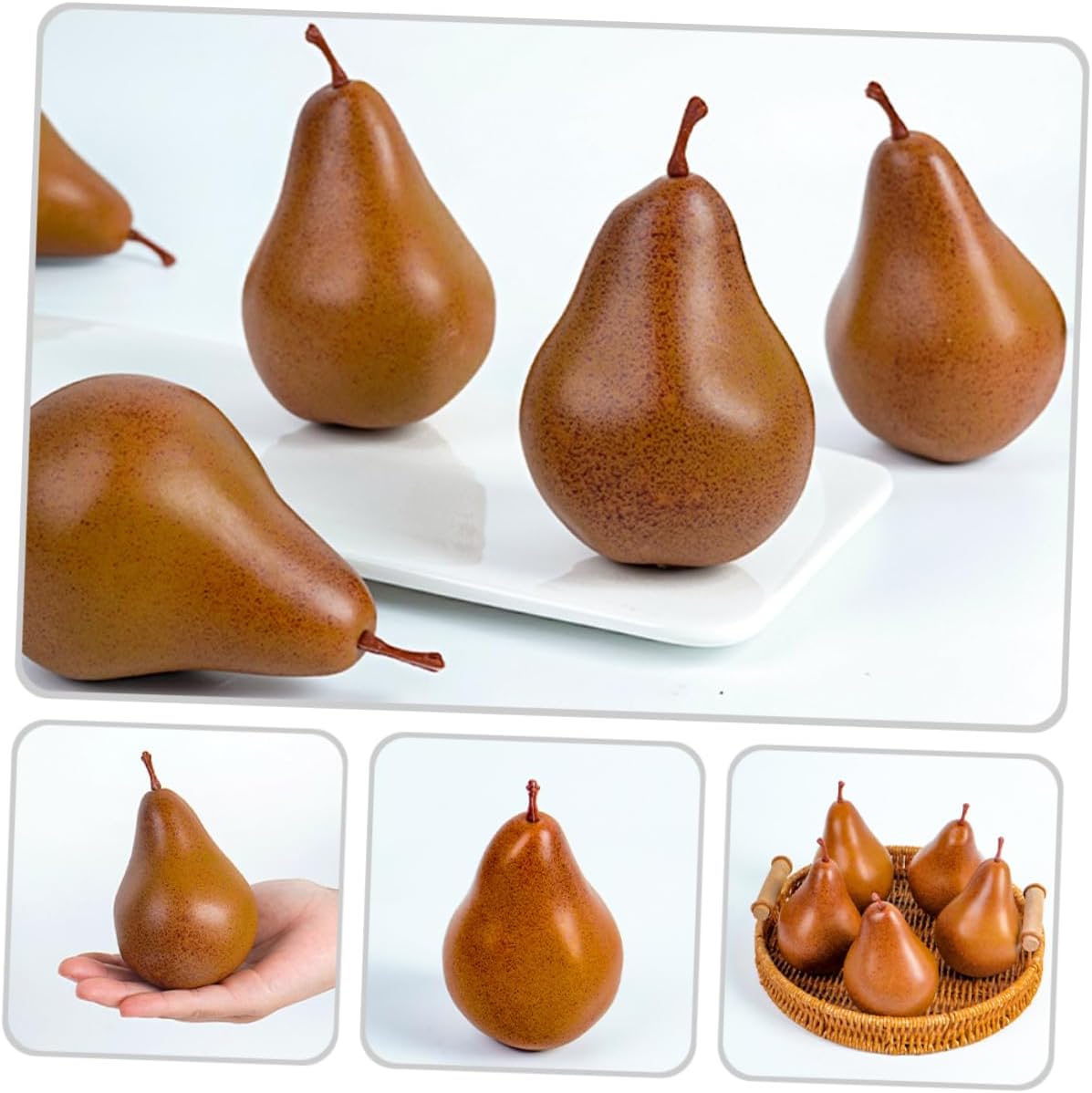 Faux Pear Artificial Decor for Home and Party Displays
