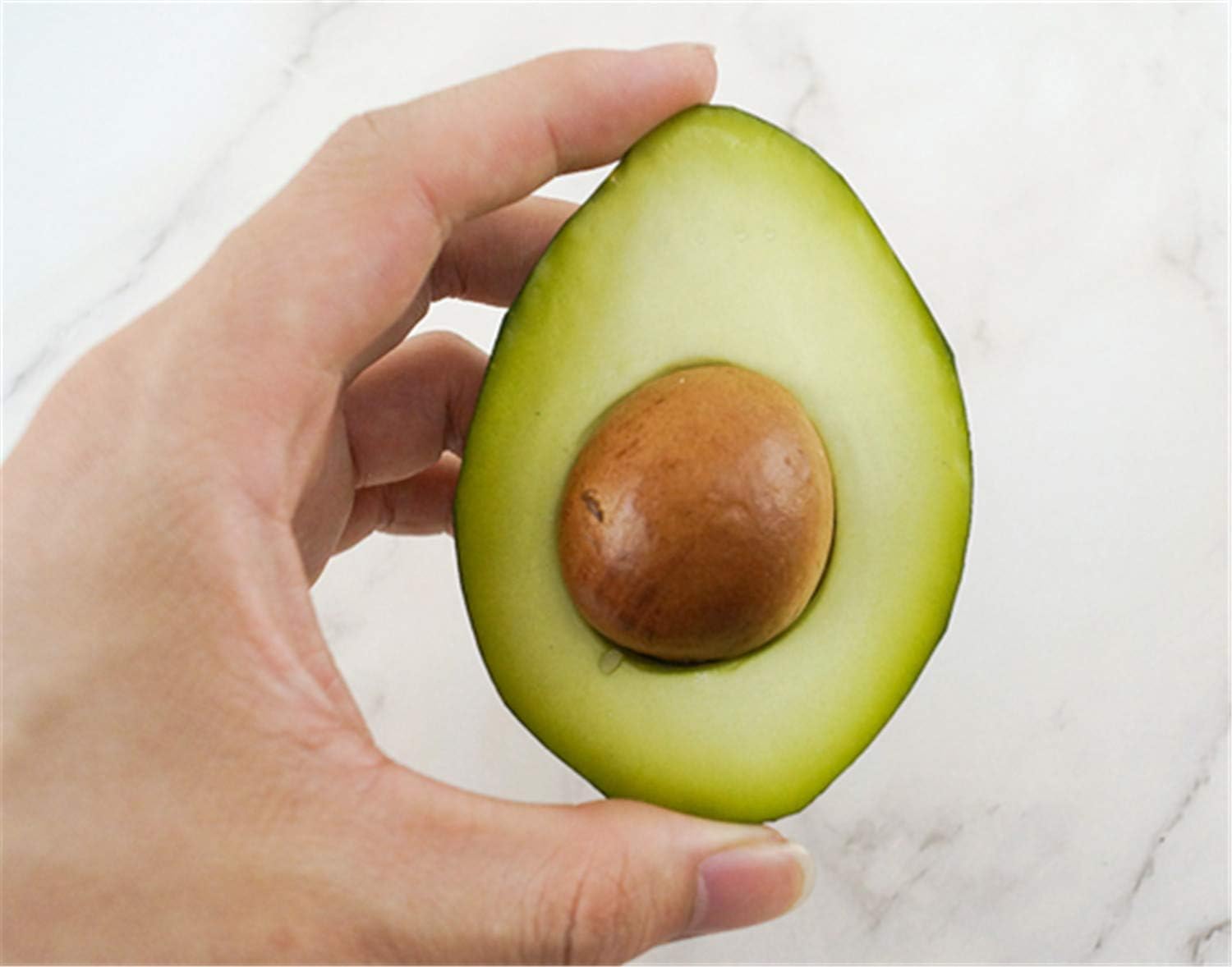 3Pcs Artificial Avocado Half Fake Fruit for Parties and Photography