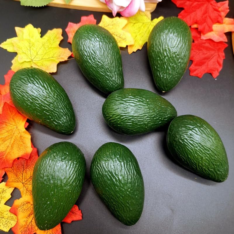 Realistic Fake Avocado Display Set of 3