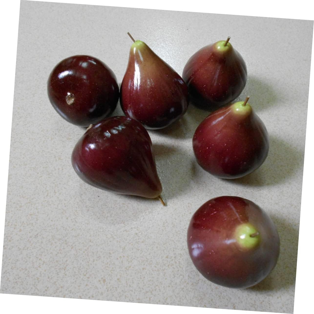 6pcs Artificial Fig Models for Home Kitchen Decor