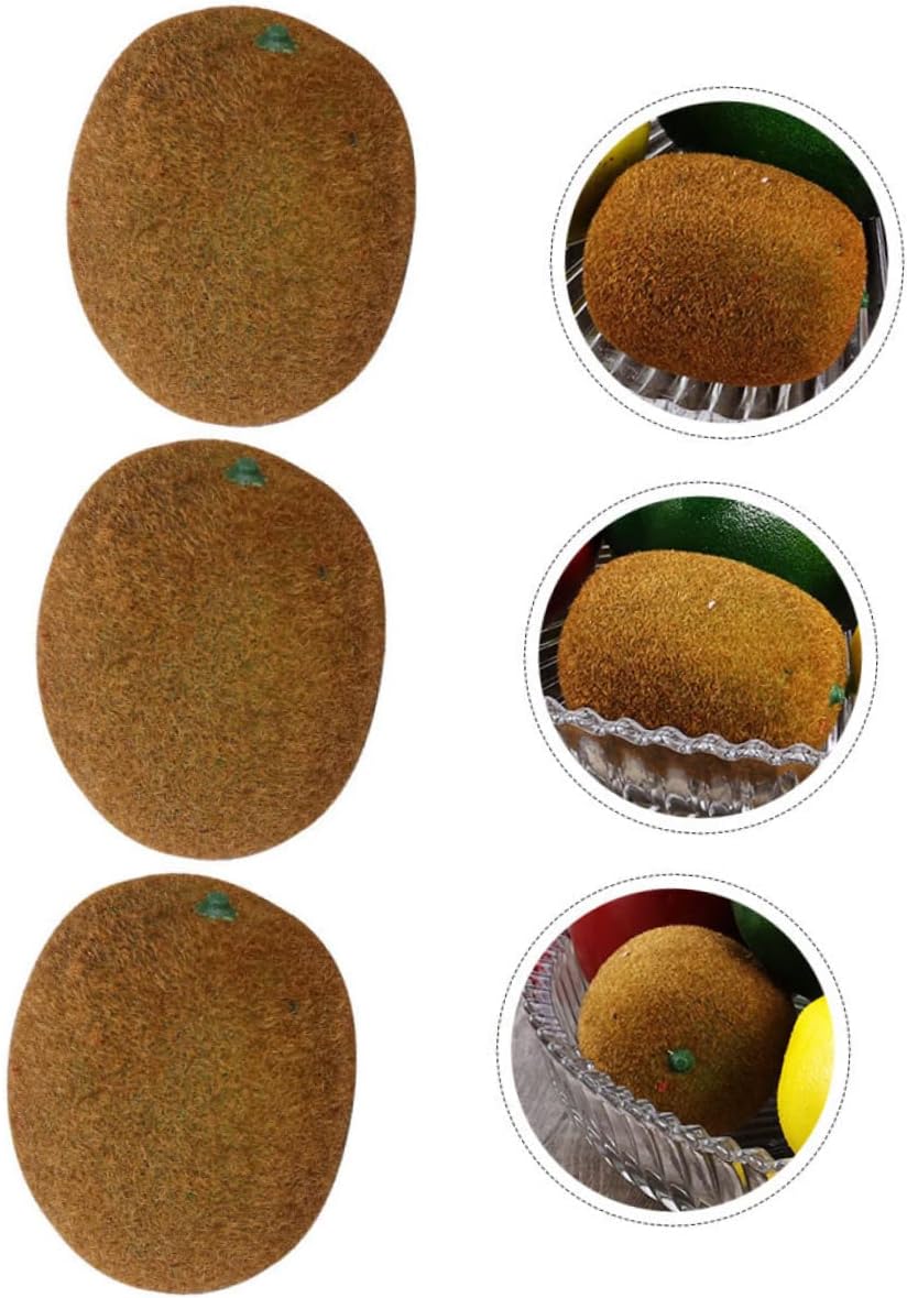 Ciieeo 4Pcs Artificial Kiwi Fruit Decor Realistic