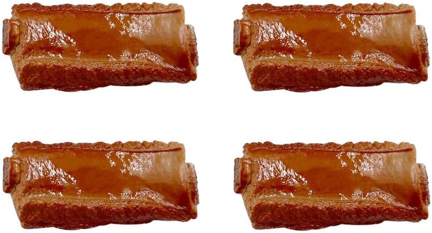 Housoutil 4PCS Simulated Braised Pork Chops Food Model