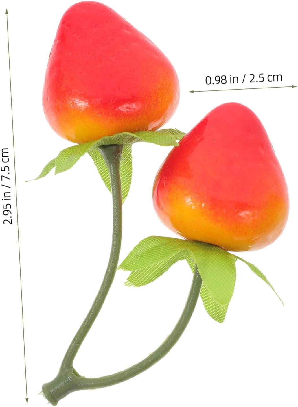 Garneck 20pcs Artificial Strawberry Decorations