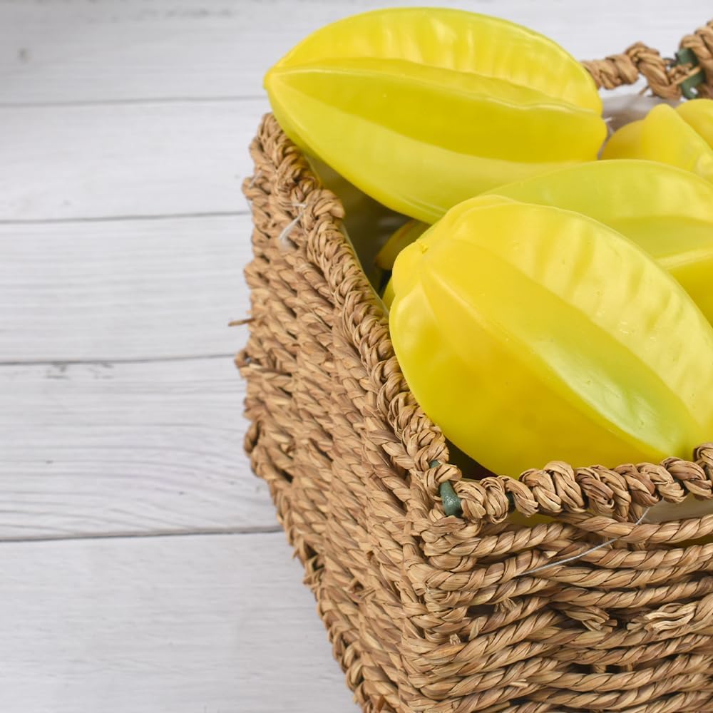 Lifelike Artificial Carambola Fruit 6pcs Decoration
