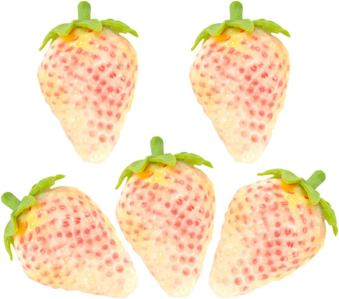 5pc Artificial Strawberry Decor for Cake and Home