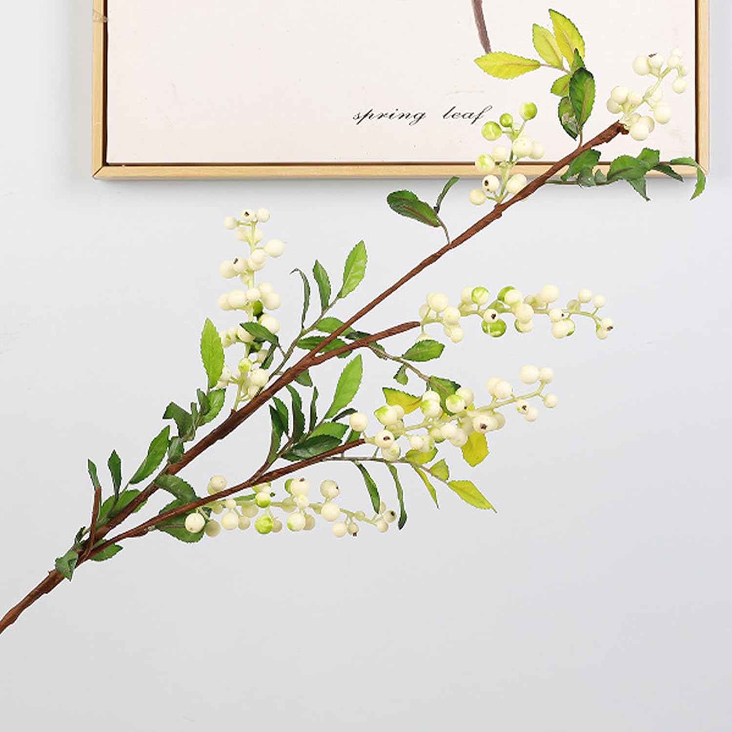 Buachois Artificial Fruit Branches White