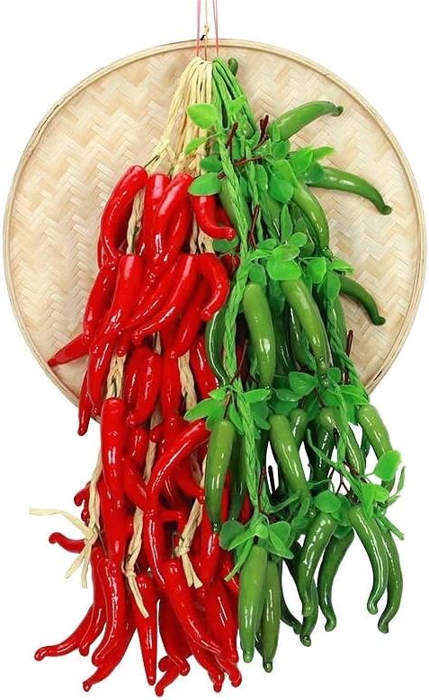 Artificial Chili Pepper Fruit Photography Prop for Home Decoration