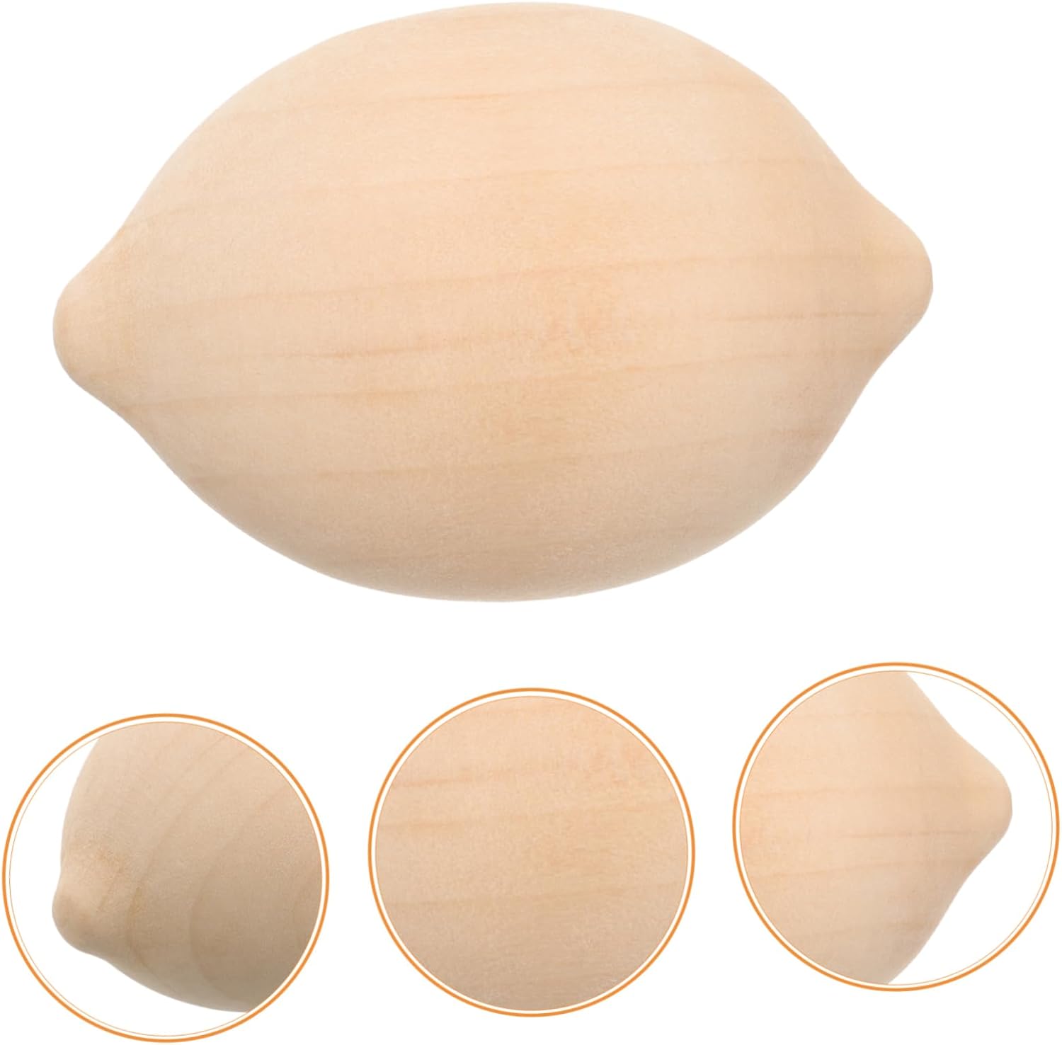 5Pcs Unfinished Wooden Lemon DIY Painting Kit